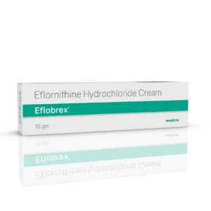 Eflora/Eflobrex Cream for Unwanted Facial Hair Growth in Women 15gm-Eflornithine Hydrochloride 13.9%