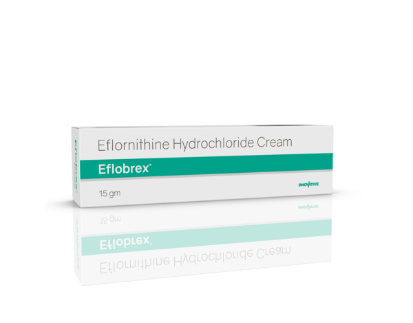 Eflora/Eflobrex Cream for Unwanted Facial Hair Growth in Women 15gm-Eflornithine Hydrochloride 13.9%