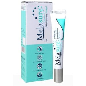 Melasure Skin Lightening Emulgel Cream – Dark Spot Corrector for Hyperpigmentation, Melasma & Uneven Skin Tone – Paraben & Steroid Free – 20g